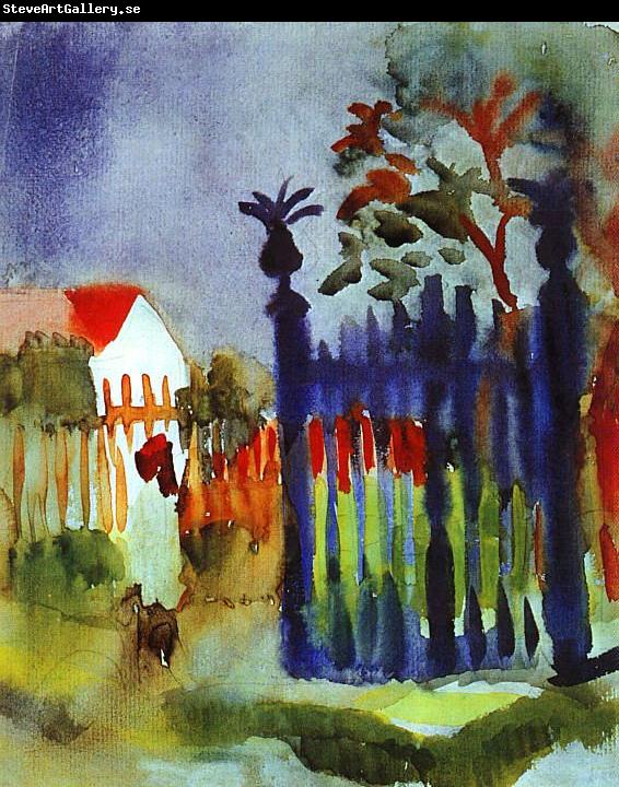 August Macke Garden Gate